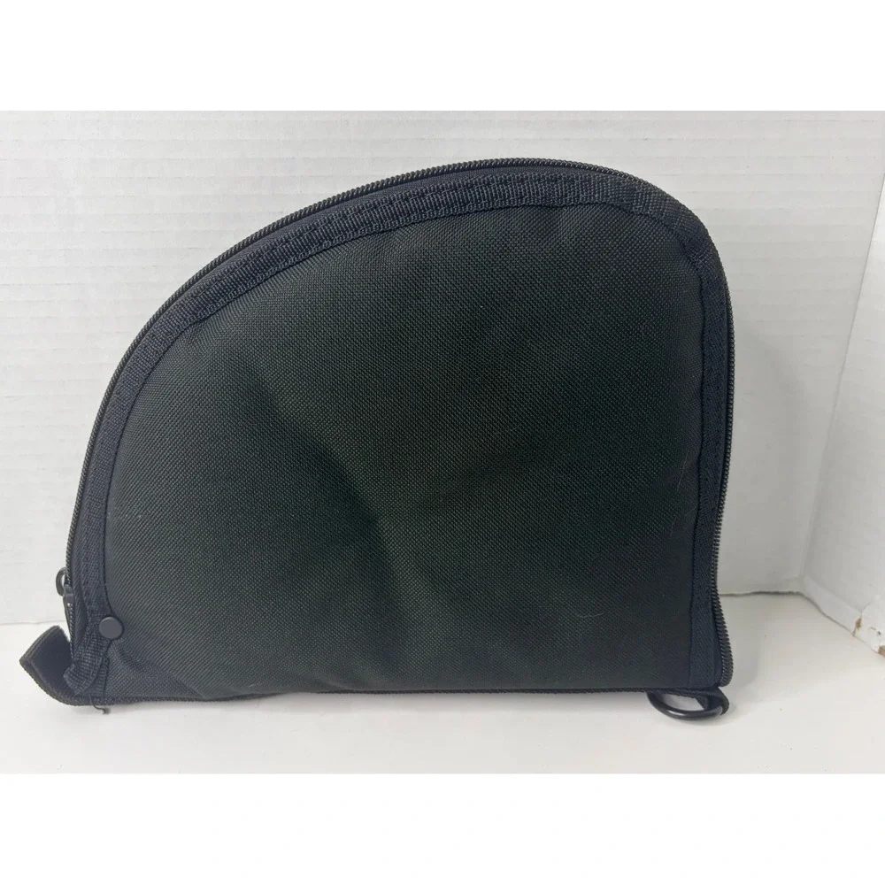 Allen Company Soft Handgun Case Black Red Padded Zippered Pistol Rug Bag 11 Inch